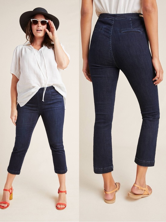 Pilcro Denim - Anthropologie Pilcro High Rise Capri Denim Legging Jeans